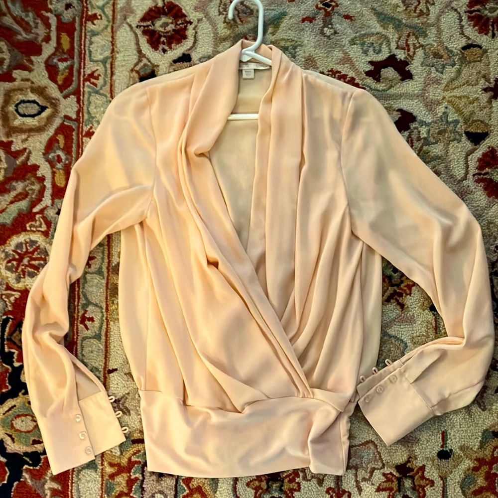Draped dress blouse by Boston Proper.